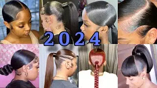 Must-Try Instagram/TikTok Most Trending Sleek Ponytail Hairstyles For Black Women | Cute