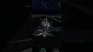 Smooth Night Landing🌙✈️ | Flight Simulator Gameplay#nightlanding#flightsimulator#aviation#automobile