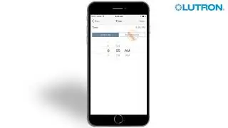 Lutron RA2 Select &ndash; Create a Schedule