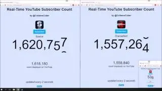 Time Lapse of Keemstar and Scarce Sub count