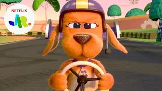 Pedal Car Race 🏁 Go, Dog. Go! | Netflix Jr