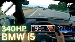 2025 BMW i5 FLASHED on the German AUTOBAHN at 200km/h! | No Speed Limit POV