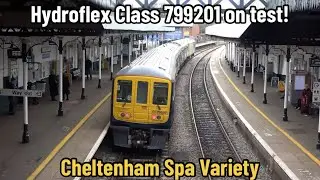 Variety at Cheltenham Spa | GBRF, DB and 799201 Hydroflex bi-mode unit on a test run!