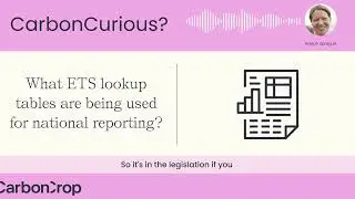 CarbonCurious Q&A | What ETS lookup tables are being used for national reporting?