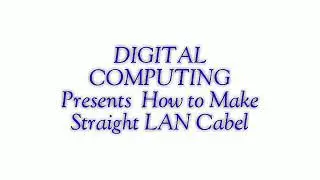 How To Make Straight Lan Cable Explain by Dhruv Nagar and practical performed by Parth Nagar