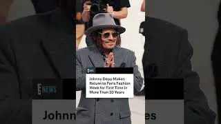 Johnny Depp is sailing through to fashion week for the first time in over 30 years.