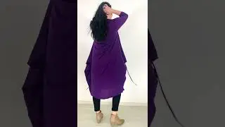 Purple Relaxed Oversized Tunic Dress available at ilovetunics.com
