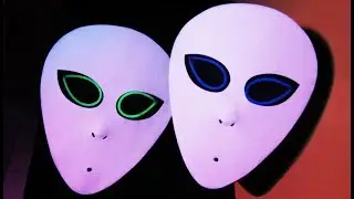 MÁSCARA ALIENÍGENA LUMINOSA  | Muy fácil de hacer  DIY