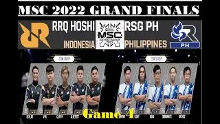 RRQ HOSHI vs RSG PH Game 4 | MSC 2022 Grand Finals | MLBB Southeast Asia Cup 2022