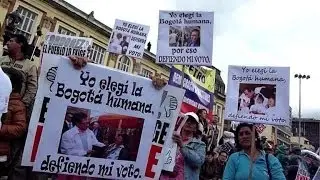 Colombians rally against ousting of Bogota Mayor