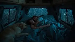 Rain and Thunder Sounds on Cozy Car | Soothing Rain Sounds for Sleeping and Relaxation