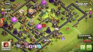 Clash of Clans - Mass Goblin farming strategy for TH 11 # 9 - without King and Queen