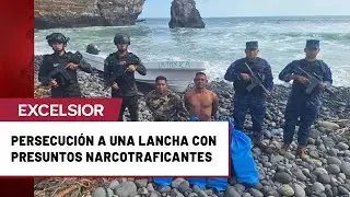 Detenci&oacute;n de narcolancha en playa de El Salvador