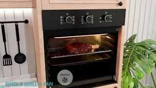 Встраиваемая духовка-фритюрница Glen 60 л | Конвекционный вентилятор | 3 регулятора | BO662AF