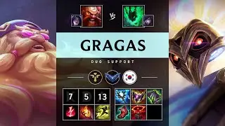 Gragas Support vs Thresh - KR Diamond Patch 25.18