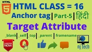 anchor tag part-5 target attribute in hindi || how to use target attribute#_blank#_parent#_top#_self