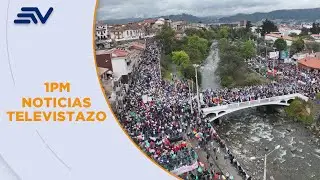 Miles marchan en Cuenca contra proyecto minero Loma Larga y en defensa del agua | Televistazo