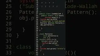Pattern #2 in Java Program| Java code Pattern| 