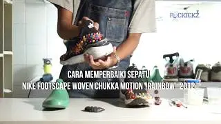 Cara lem ulang sepatu Reglue | Rockickz | Reglue Repair Shoes | Nike Woven Chukka Motion Rainbow