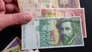 The LAST Spanish Pesetas Series Before EURO | Banknote Unboxing | Episode 295