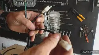 motor 160 funcionando na bancada com chicote simplificado. veja.