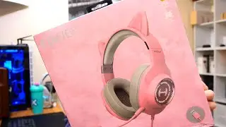 Edifier G2 II Pink Cat Ear PC Gaming Headset - Unboxing & Review