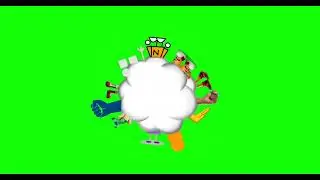 Animated Fight Cloud Green Screen