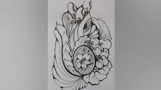Zentangle art || zentangle Pattern #art #zentangle #zenart 