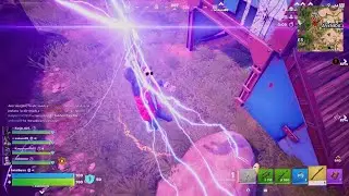 Fortnite PS5 C7 T1: Ganamos la partida en quinteto usando la vara de la verdad. Locura final.