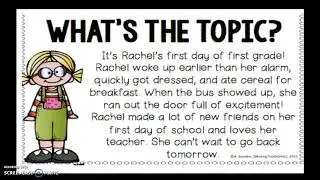 Topic sentence learning video