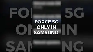 Force 5G only in Samsung #5g #samsung