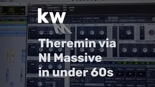 KW U60 Make a Theremin using Massive in under 60 seconds