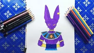 Beerus the Drestroyer Easy Drawing||Easy Draw Beerus Step-by-Step#drawing #art #anime #beerus