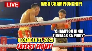 LATEST FIGHT DECEMBER 27 2025 | JEO SANTISIMA VS ANGELO PENA WBO TITLE!