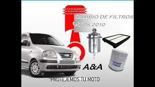 CAMBIO DE FILTROS A ATOS 2010 (GASOLINA, AIRE, ACEITE Y CAMBIO DE ACEITE)