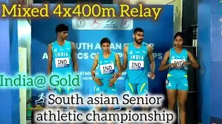 India Wins Gold! 🇮🇳 Sri Lanka Silver in Thrilling 4x400m Relay Finish | SAAF 2025