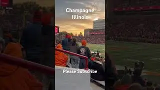 Illinois university football game memorial stadium