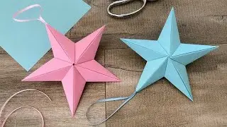 Cute paper star Making Very Easily/Easy Paper Craft