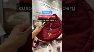 UNIQUE Japan Souvenir: Custom Embroidered Uniqlo Bag 🌸 ユニクロ刺繍 🏯 #JapanTravel