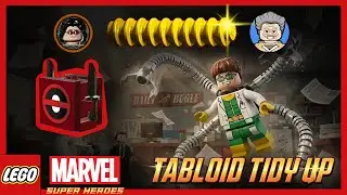 Tabloid Tidy Up &ndash; All Collectibles (Red Brick x4 + Stan Lee | LEGO Marvel Super Heroes
