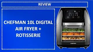 CHEFMAN 10L Digital Air Fryer + Rotisserie Review | XL Family Size Convection Oven, Dehydrator