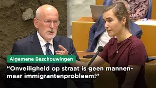 Timmermans gaat niks doen aan onveiligheid vrouwen, De Vos (FVD) bij Algemene Beschouwingen