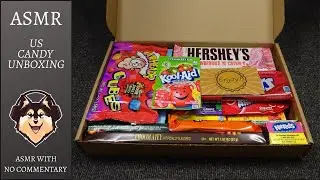ASMR - US candy unboxing ( No commentary )