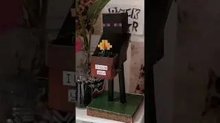 Minecraft slenderman, flor amarilla #manualidades #minecraft #flores #amarillo #21septiembre  #fyp