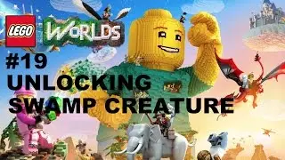 Lego Worlds: #19 Unlocking the Swamp Creature (coordinates) Ps4 Playthrough
