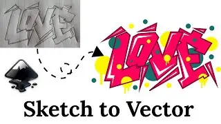 LOVE Digital Vector Graffiti Speed Art | INKSCAPE