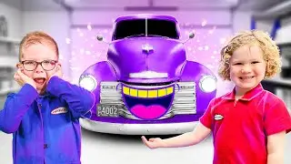 Magic Talking Car! Kids Pretend Play Mechanic When THIS HAPPENS!