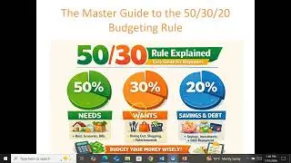 Stop Overspending! Master Your Finances with the 50/30/20 Rule