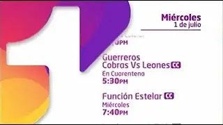 Programaci&oacute;n Canal Uno del 1 y 2 de julio de 2020