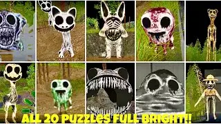ZOONOMALY- All 20 Puzzles Solved Full Gameplay in Full Bright Mode